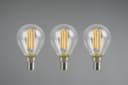 TRIO Leuchten LED-Filament Leuchtmittel Set E14 | Transparent 5