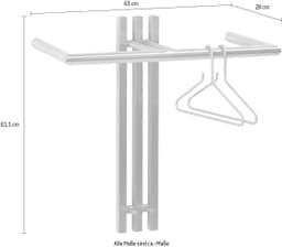 Spinder Design Garderobenhalter SENZA | Silber