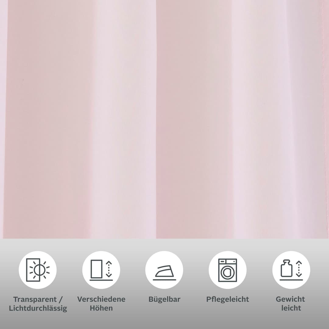 OTTO home Gardine XANA | Rosa
