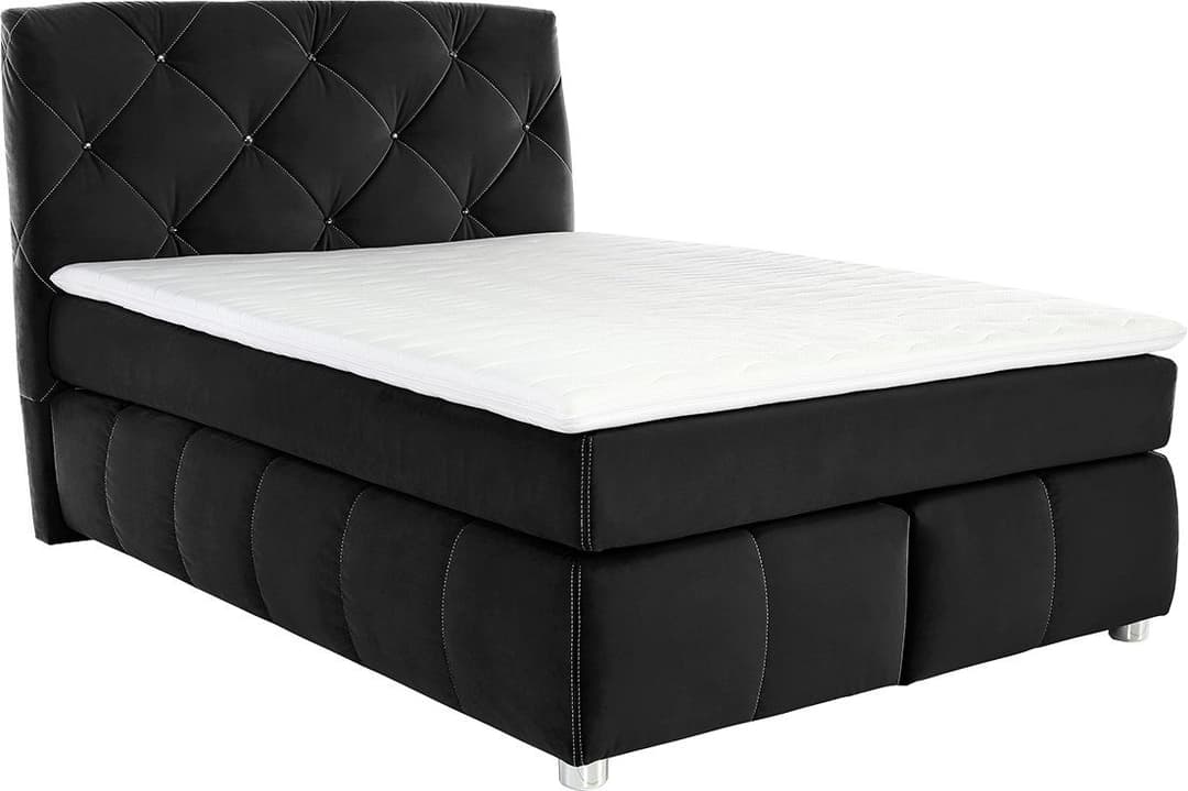 Jockenhöfer Gruppe Boxspringbett Bella | Schwarz