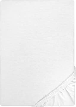 Castell Jersey-Kids Spannbettlaken | Weiß