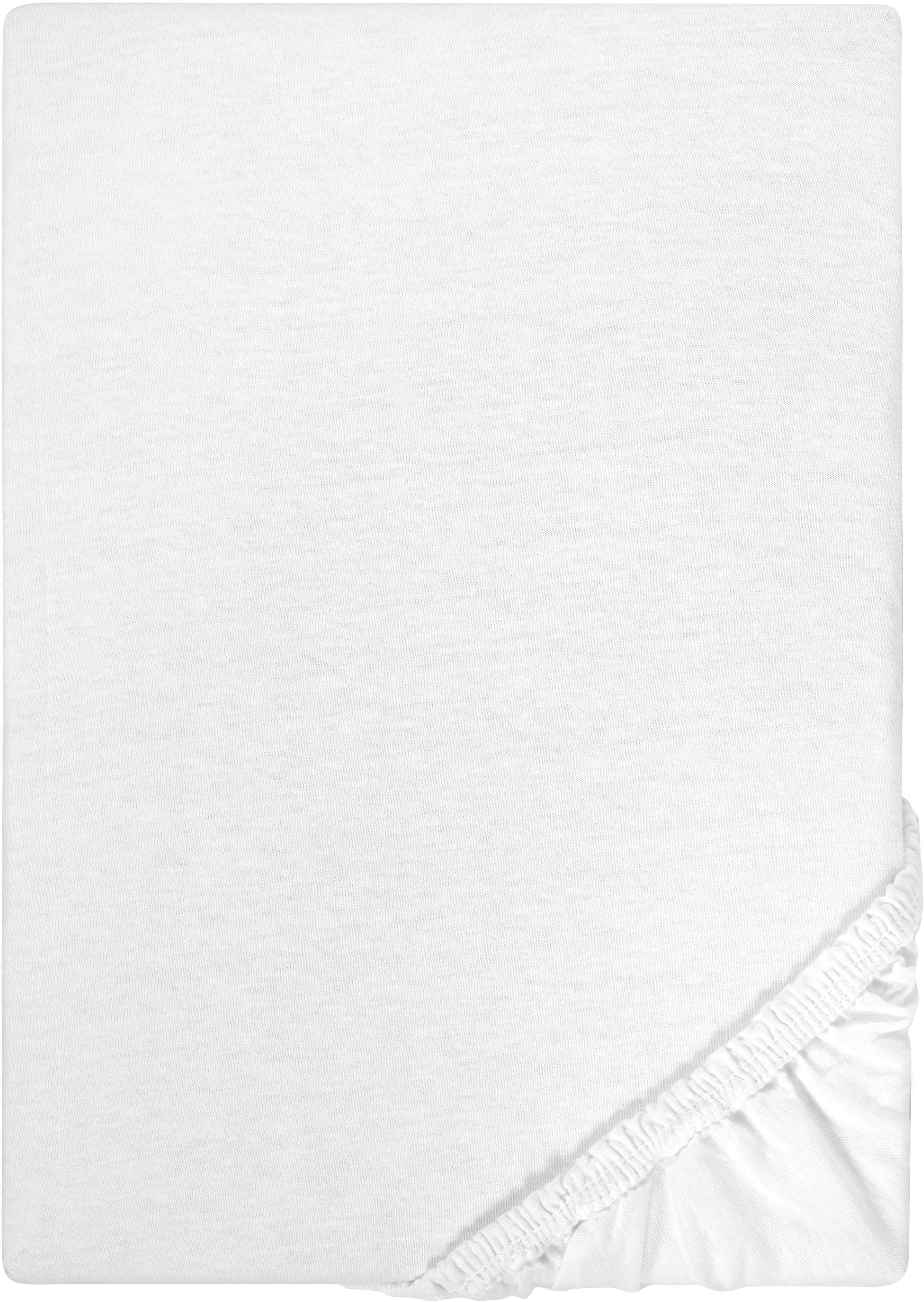 Castell Jersey-Kids Spannbettlaken | Weiß