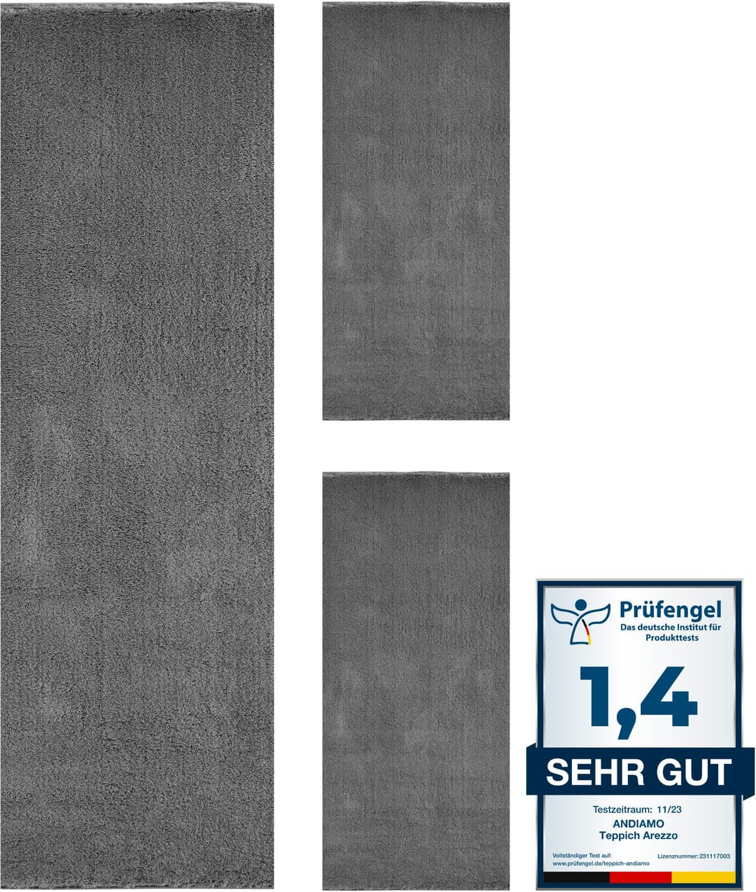 Andiamo Bettumrandung Arezzo | Grau