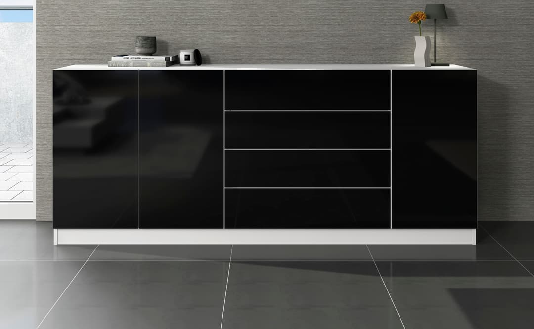 borchardt Möbel Sideboard Vaasa | Schwarz
