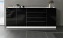 borchardt Möbel Sideboard Vaasa | Schwarz 5