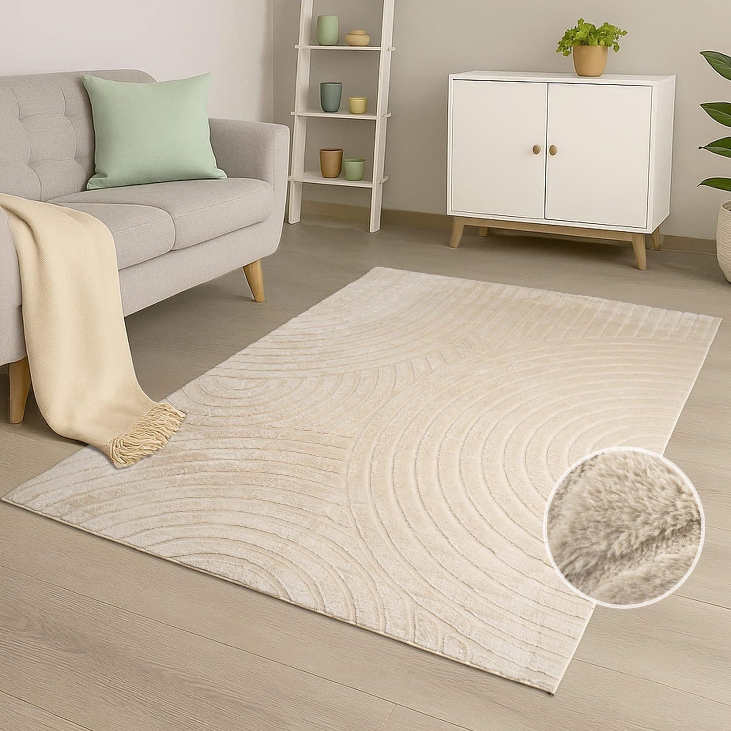Carpet City Teppich WAVES 501 | Beige