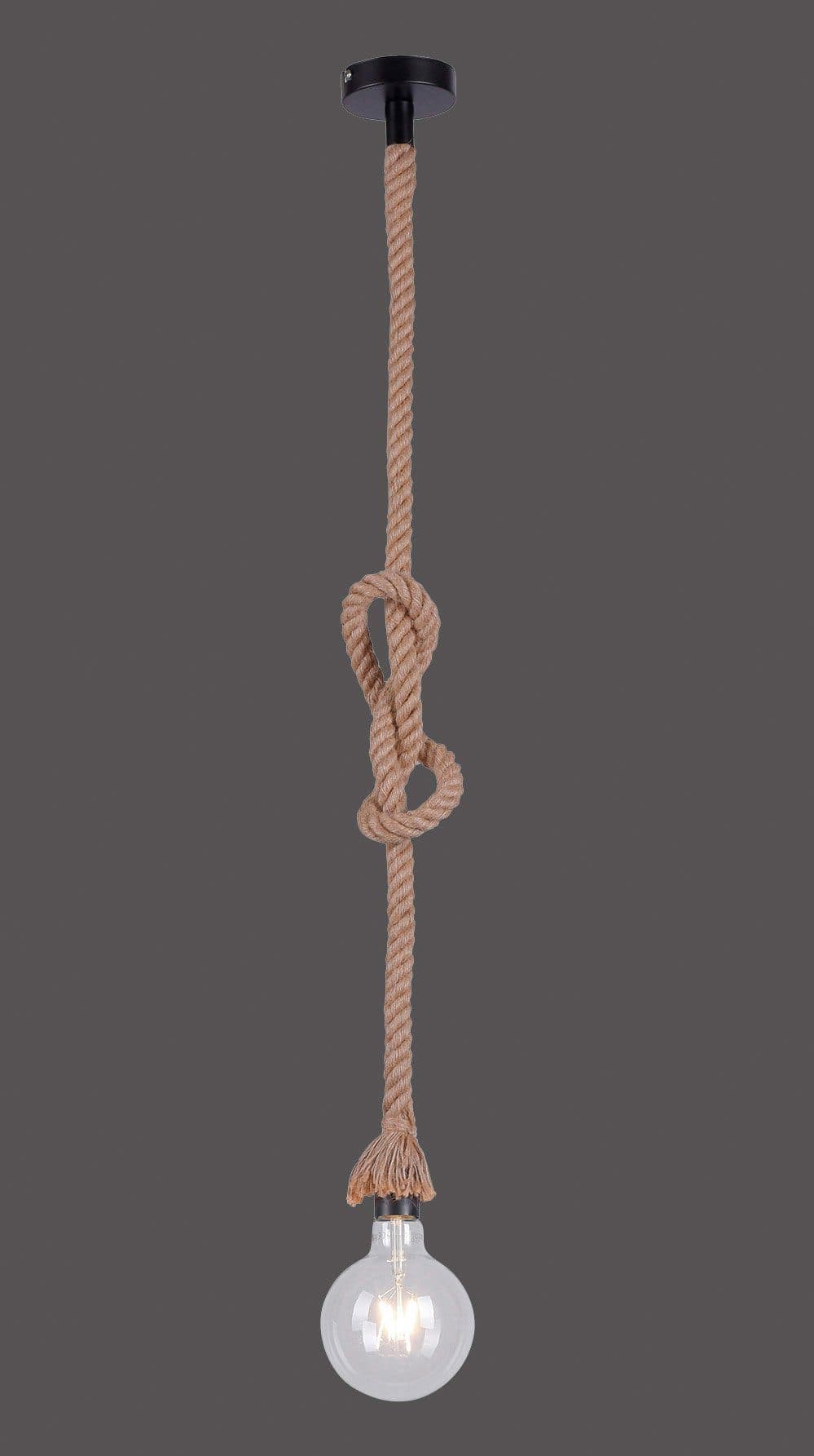 JUST LIGHT ROPE Pendelleuchte | Braun