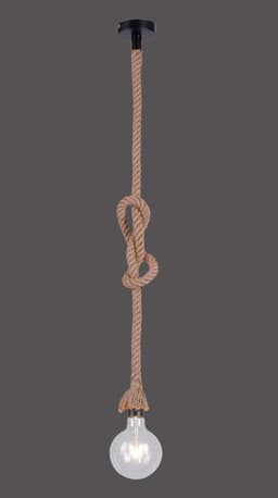 JUST LIGHT ROPE Pendelleuchte | Braun