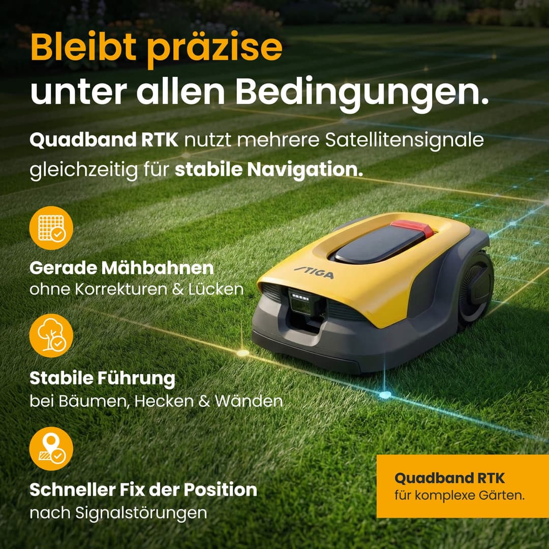 STIGA GARDEN Rasenmähroboter A 6v | Gelb