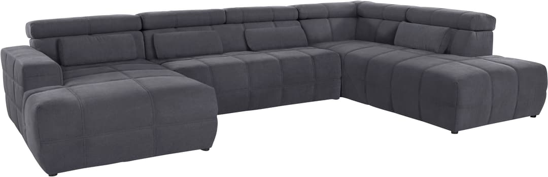 DOMO collection Wohnlandschaft Brandon | Grau