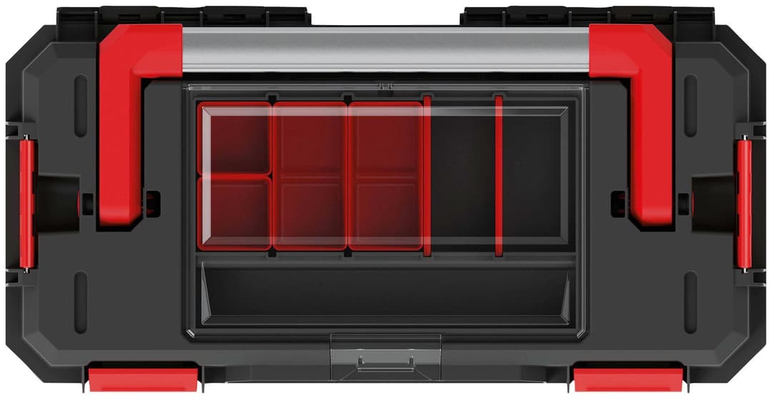 Prosperplast Werkzeugbox X BLOCK ALU LOG | Schwarz