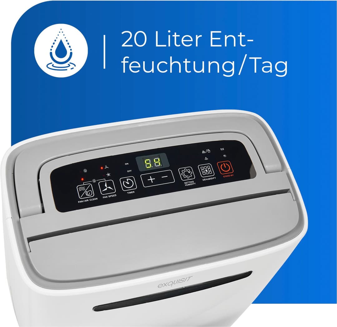 Exquisit Luftentfeuchter LE 2055 | Weiß