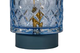 Pauleen LED Tischleuchte Chic Glamour | Blau