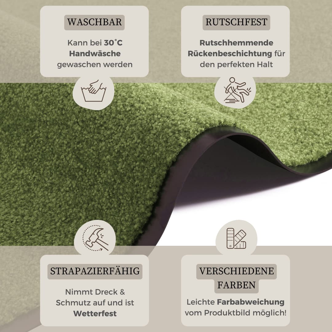 OTTO home Fußmatte Clean & Walk | Grün