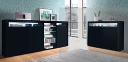 borchardt Möbel Highboard Santa Fe | Schwarz