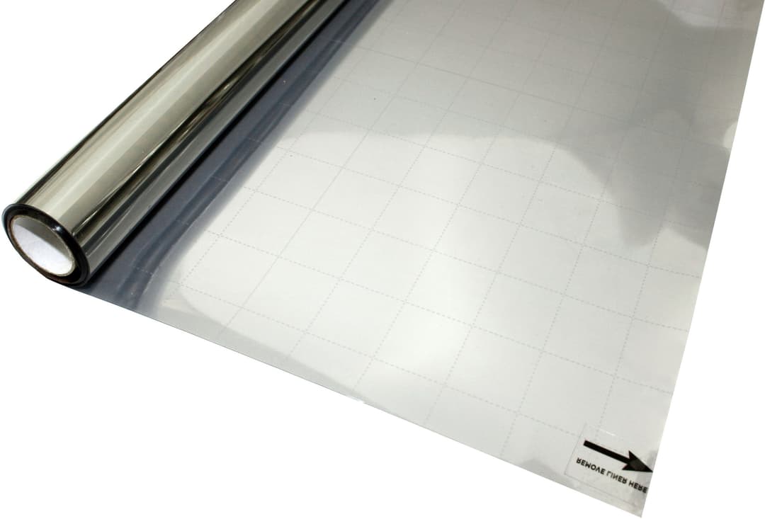 GARDINIA Fensterfolie Statische UV-Folie | Silber