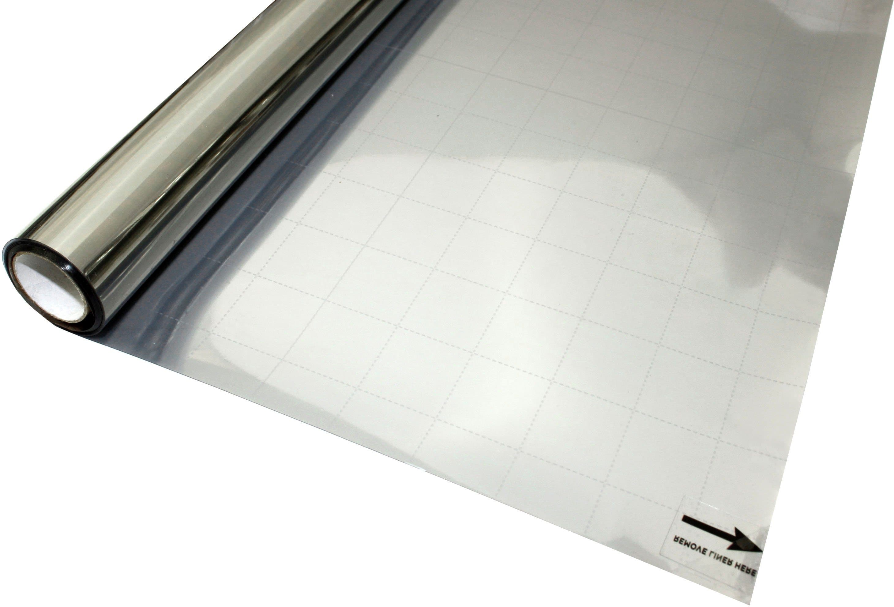 GARDINIA Fensterfolie Statische UV-Folie | Silber