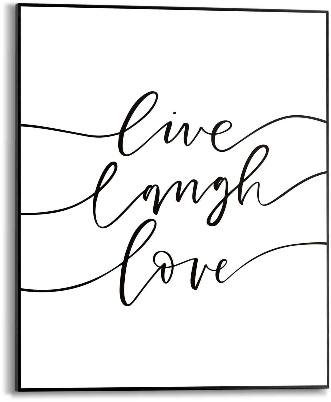 Reinders! Poster Live laugh love | Weiß