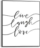 Reinders! Poster Live laugh love | Weiß