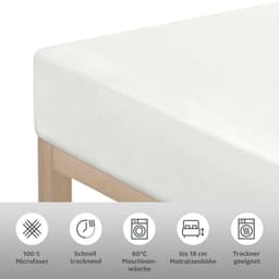 OTTO home Spannbettlaken PAPRIKA | Weiß