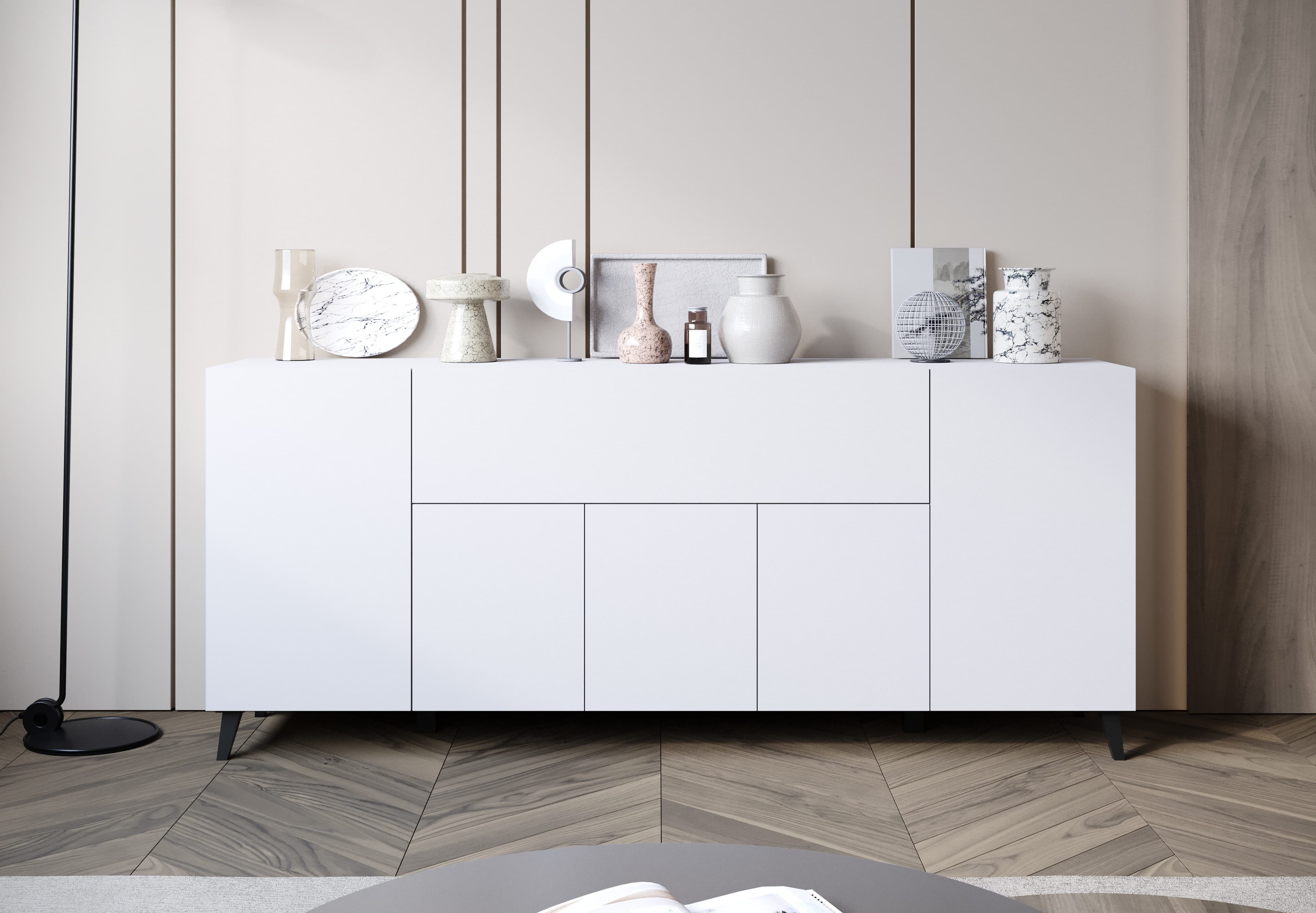 Home affaire Sideboard PHUKET II | Weiß
