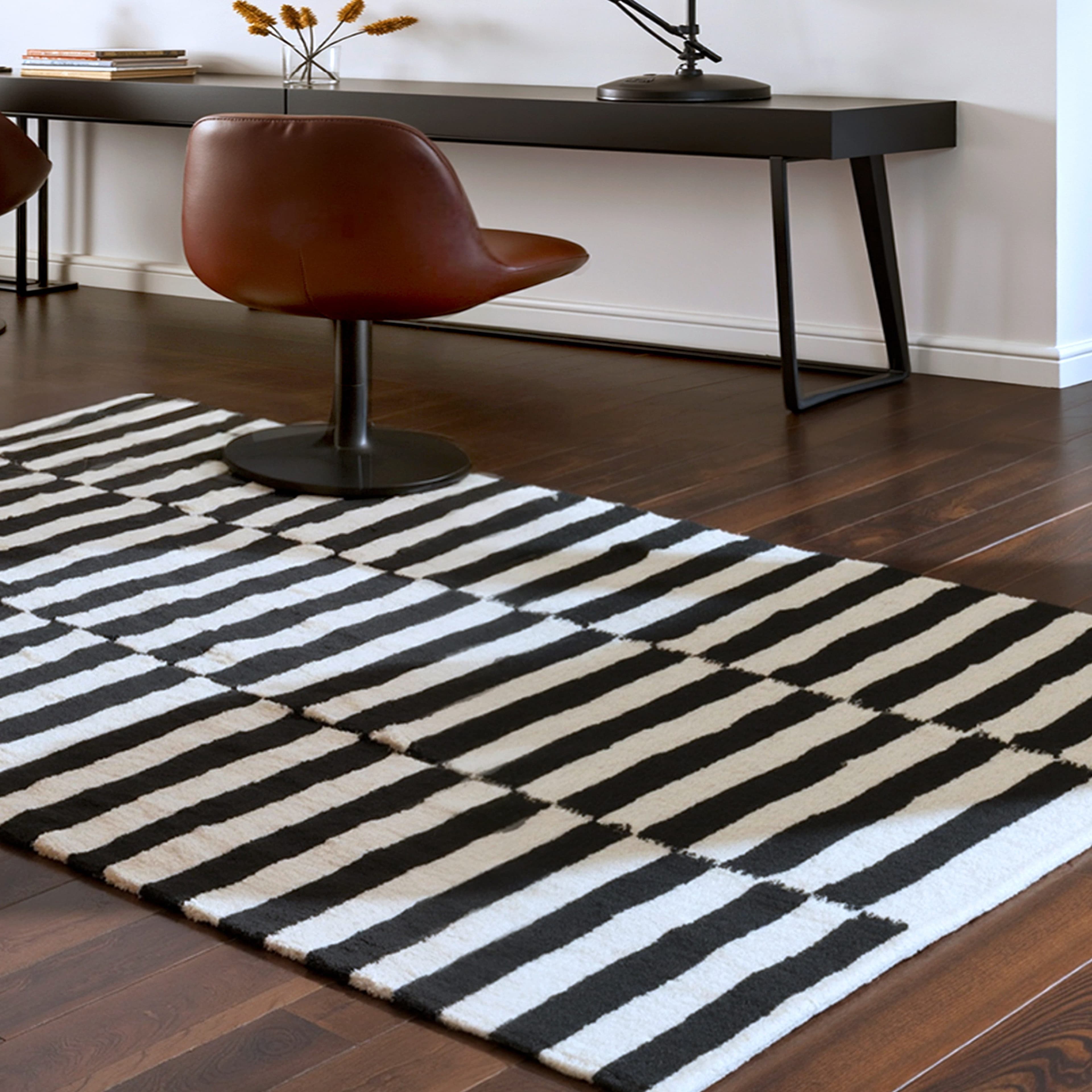 HANSE Home Vika Wollteppich | Schwarz