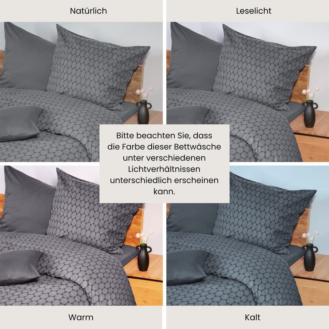 Schiesser Bettwäsche Drops | Grau