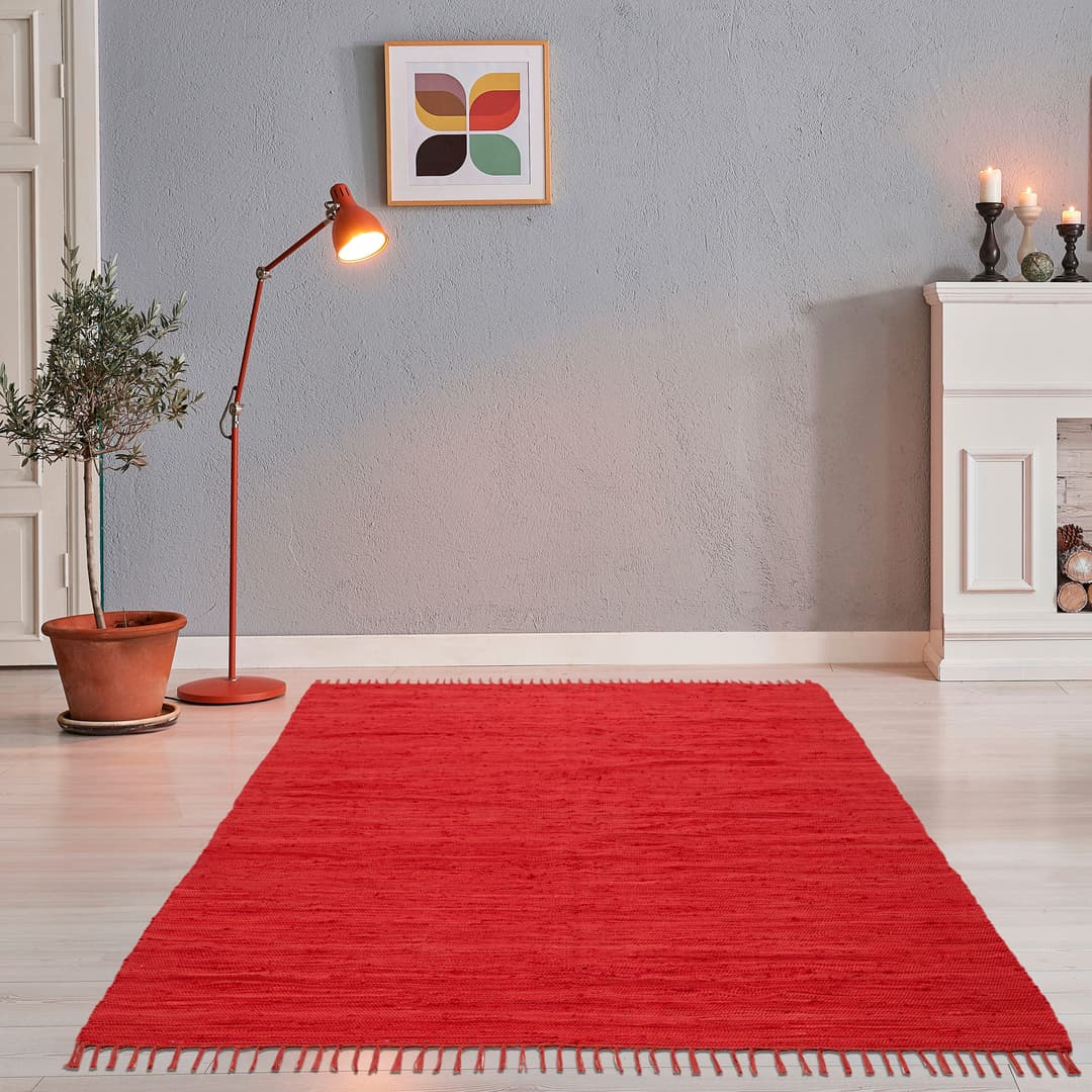 THEKO Teppich Happy Cotton Fleckerl | Rot