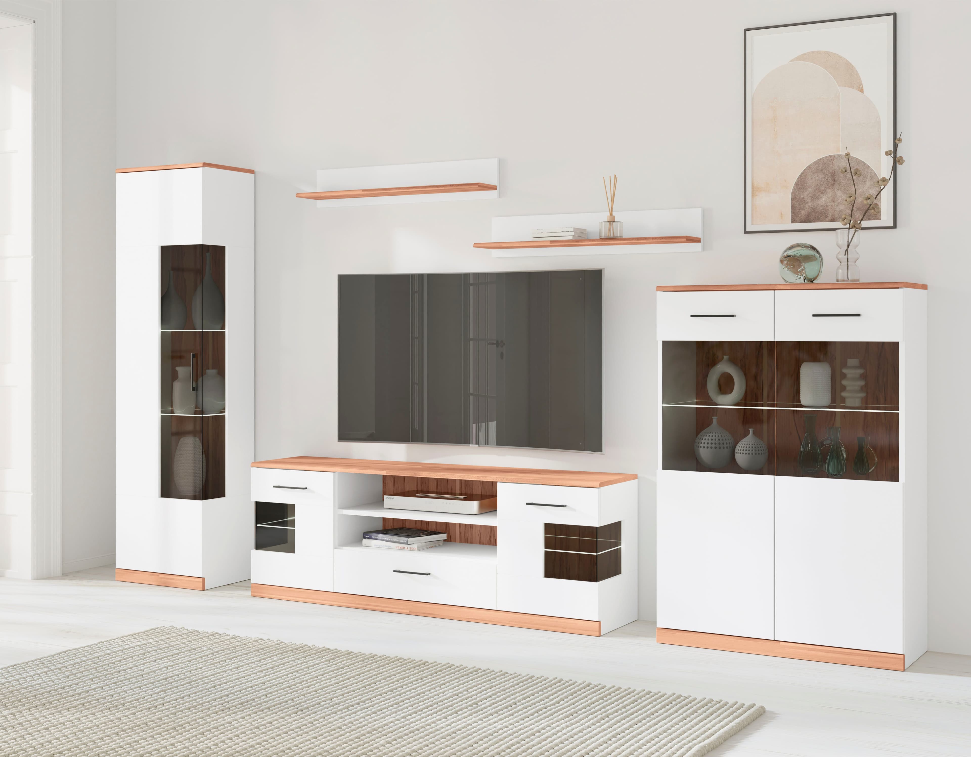 OTTO home Wohnwand Ribe Set-5 St. | Weiß