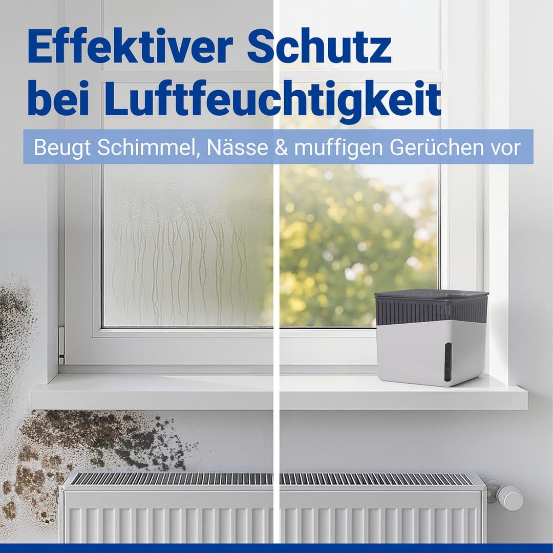 WENKO Luftentfeuchter Cube | Grau