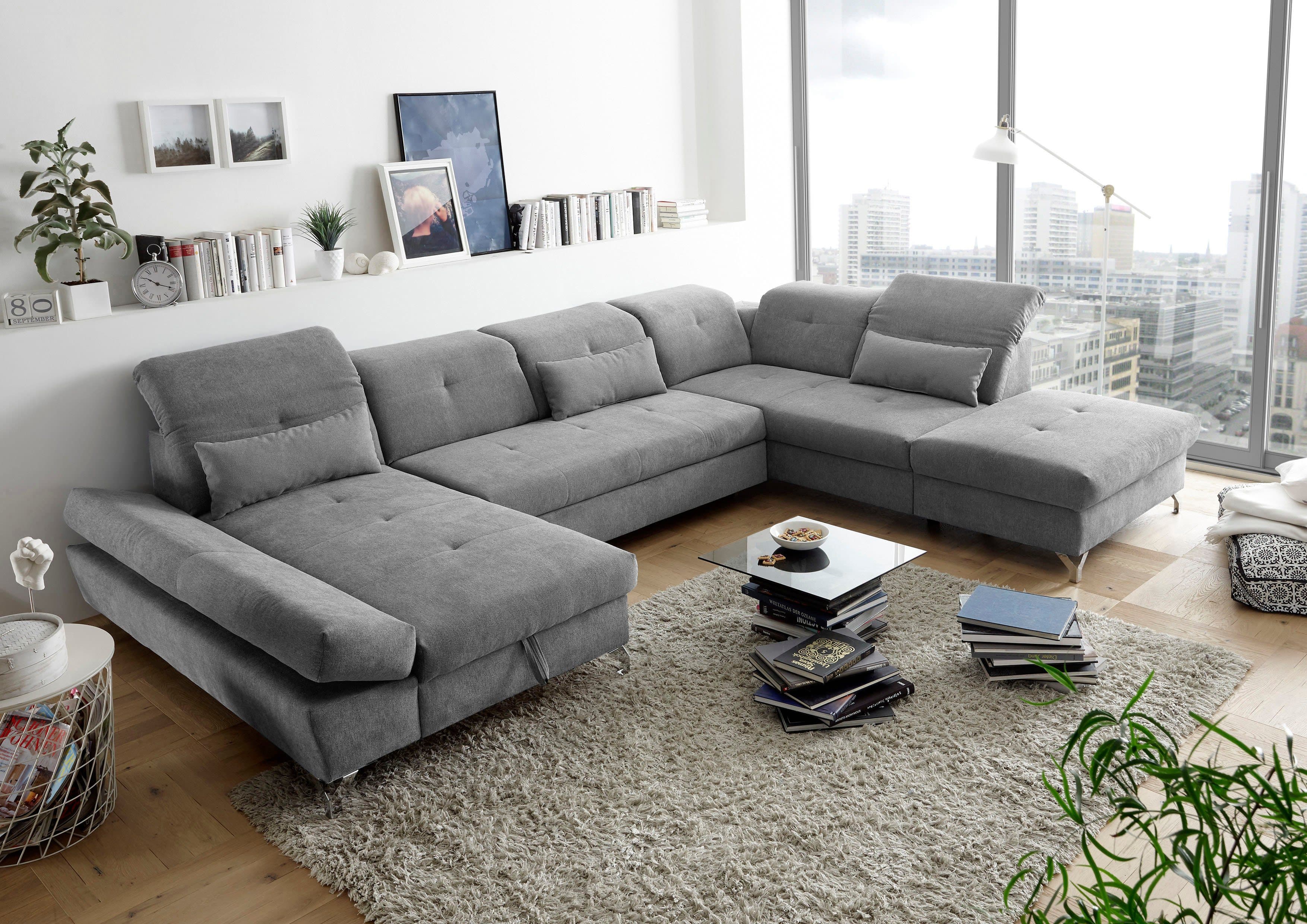 ED EXCITING DESIGN Wohnlandschaft Melfi | Grau