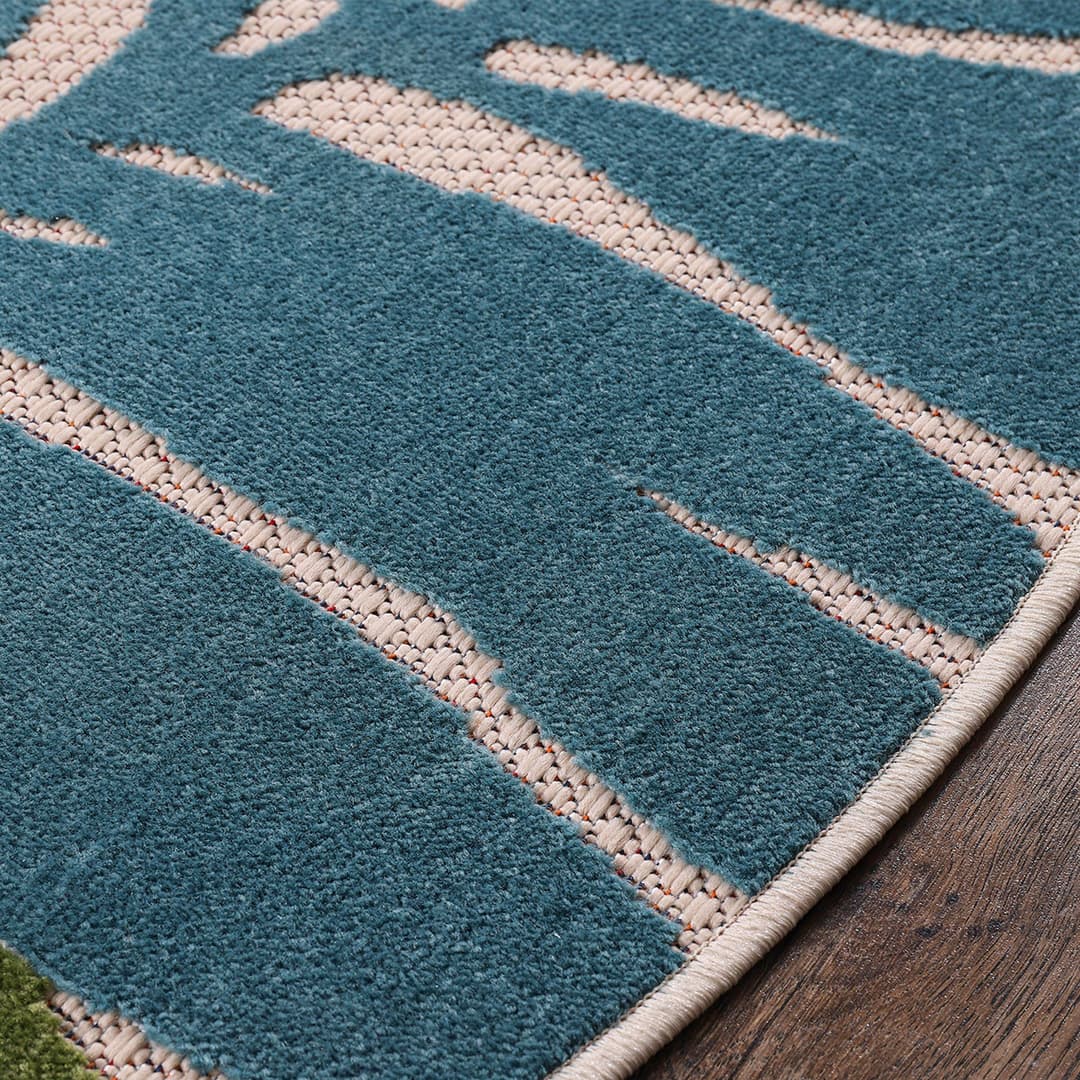 Sanat Teppich Floral Outdoor | Mehrfarbig