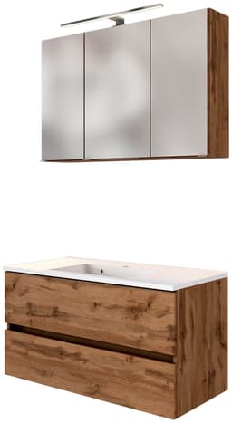 welltime Badmöbel-Set Baabe | Braun