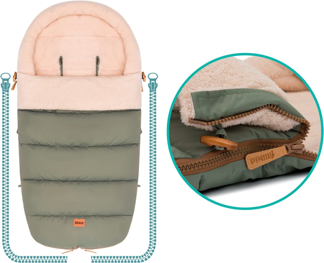 Fillikid Fußsack Atlas | Grün