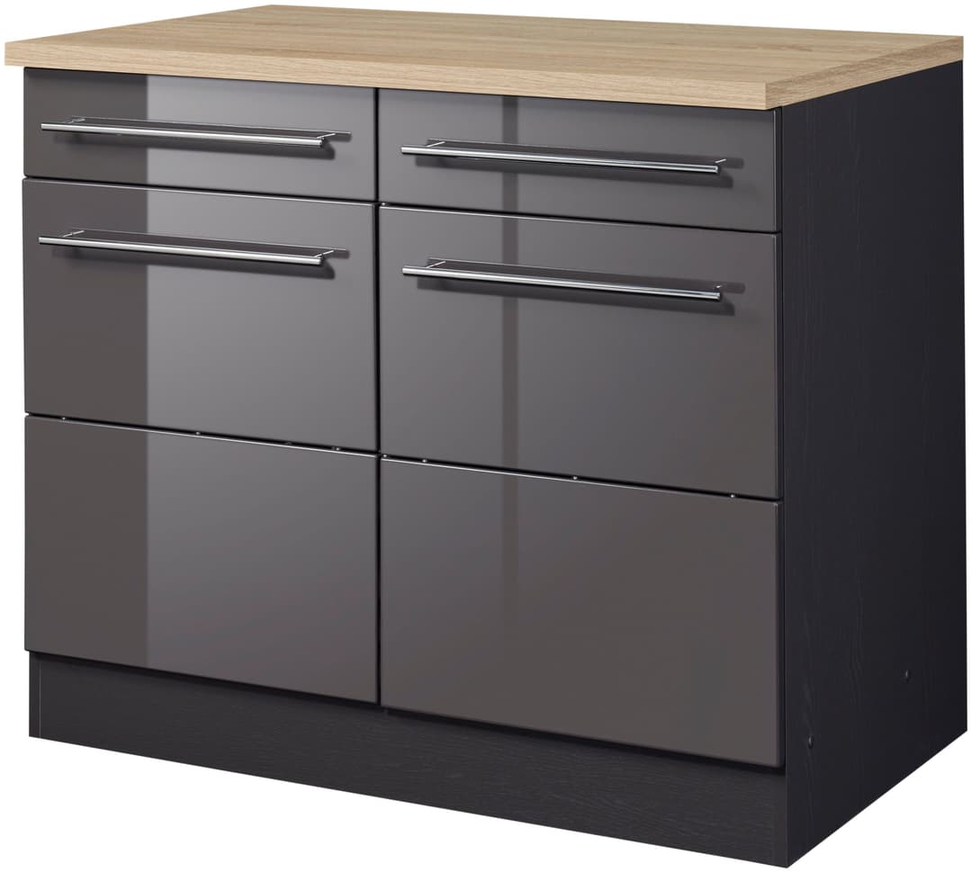KOCHSTATION Unterschrank KS-Wien | Grau