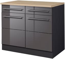 KOCHSTATION Unterschrank KS-Wien | Grau