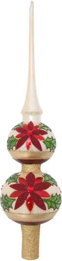 Krebs Glas Lauscha Christbaumspitze KGL03387 | Mehrfarbig
