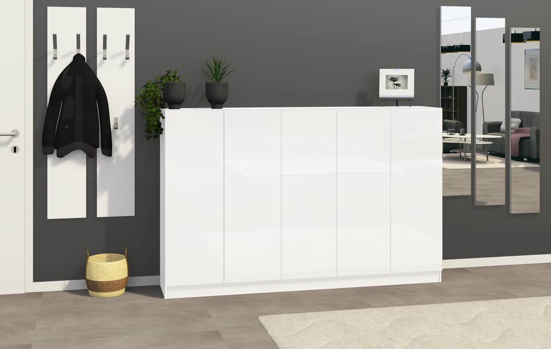 borchardt Möbel Schuhschrank Vaasa | Weiß