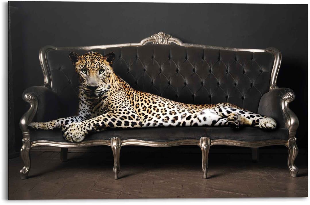 Reinders! Wandbild Leopard Chic Panther | Braun