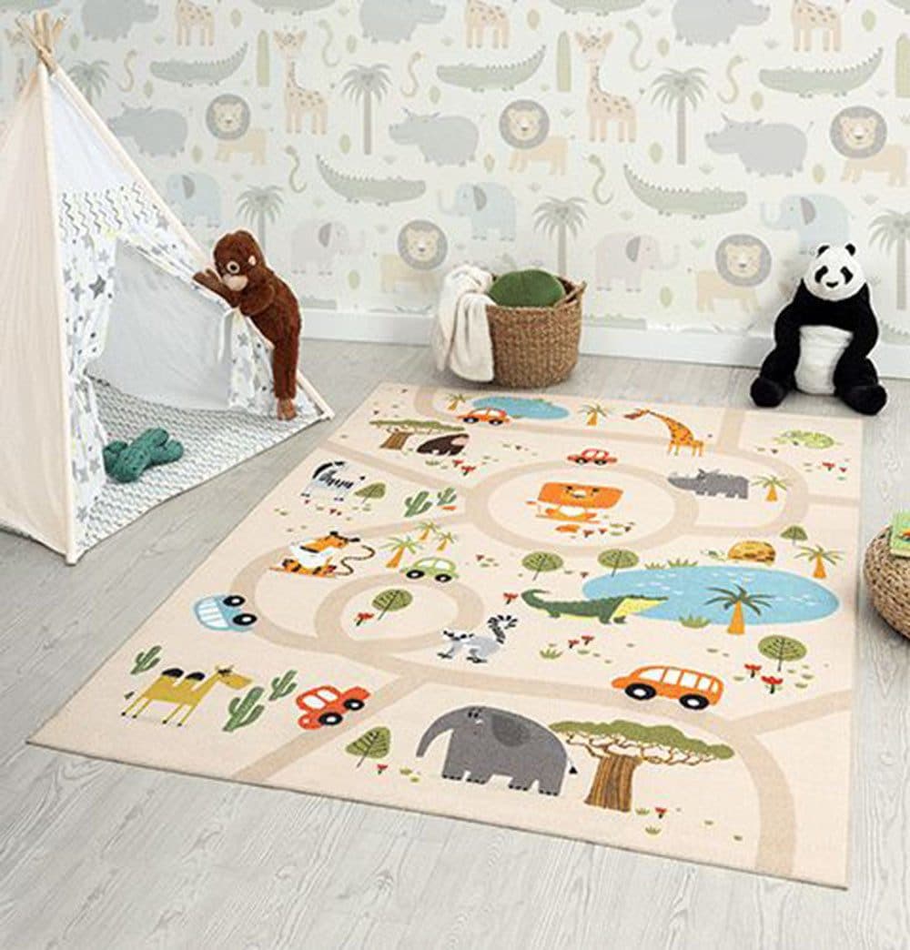 the carpet Teppich Happy Life | Beige