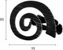 Good Life Dekoklammer Helix | Schwarz 3