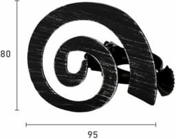 Good Life Dekoklammer Helix | Schwarz