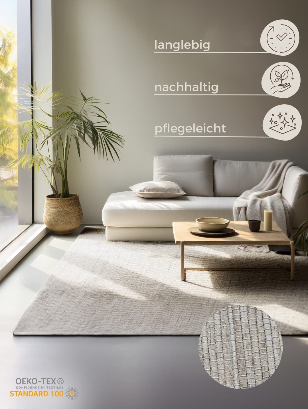 HANSE Home Teppich Dhaka | Beige