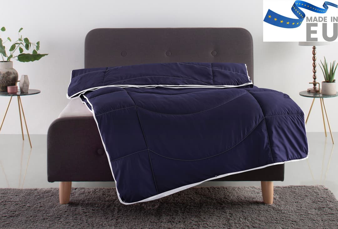 OTTO home Microfaserbettdecke Microlux | Blau