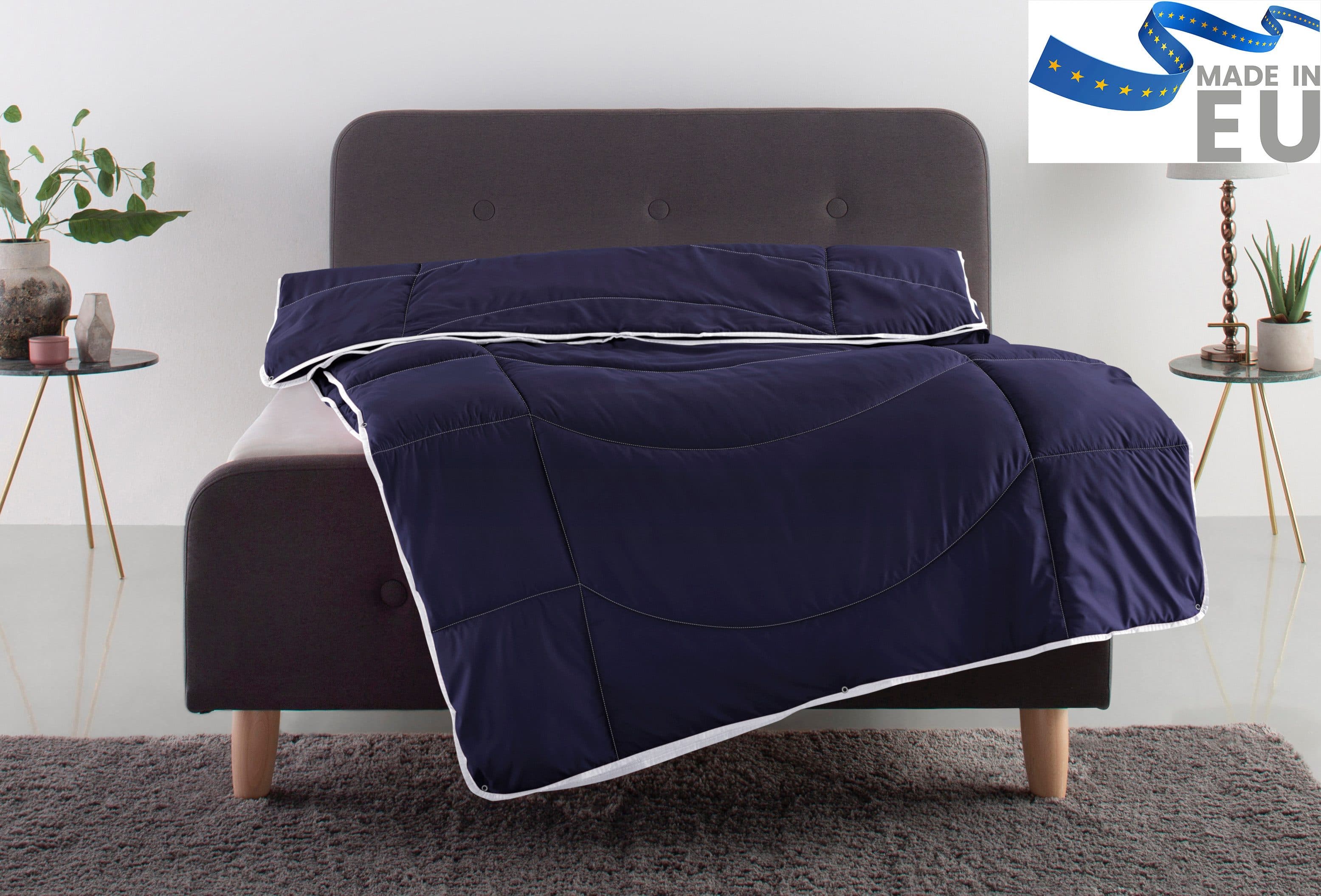 OTTO home Microfaserbettdecke Microlux | Blau