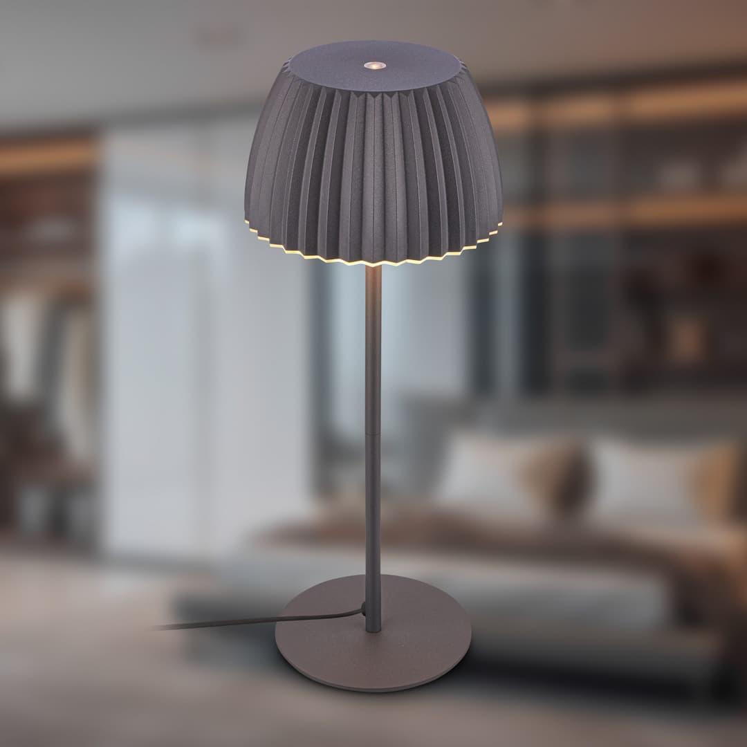 Briloner Leuchten LED Tischleuchte LOCA 7625015 | Schwarz