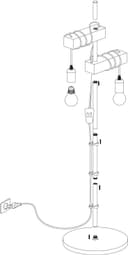 EGLO Stehlampe TOWNSHEND | Schwarz 5