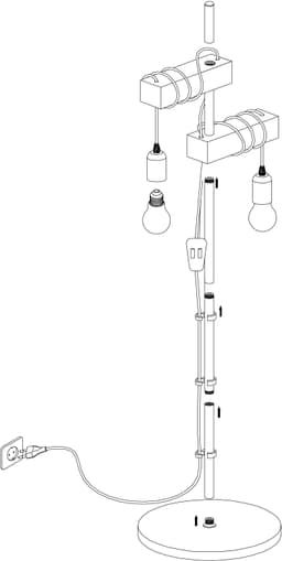EGLO Stehlampe TOWNSHEND | Schwarz