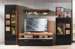 Innostyle Wohnwand Sonate | Schwarz
