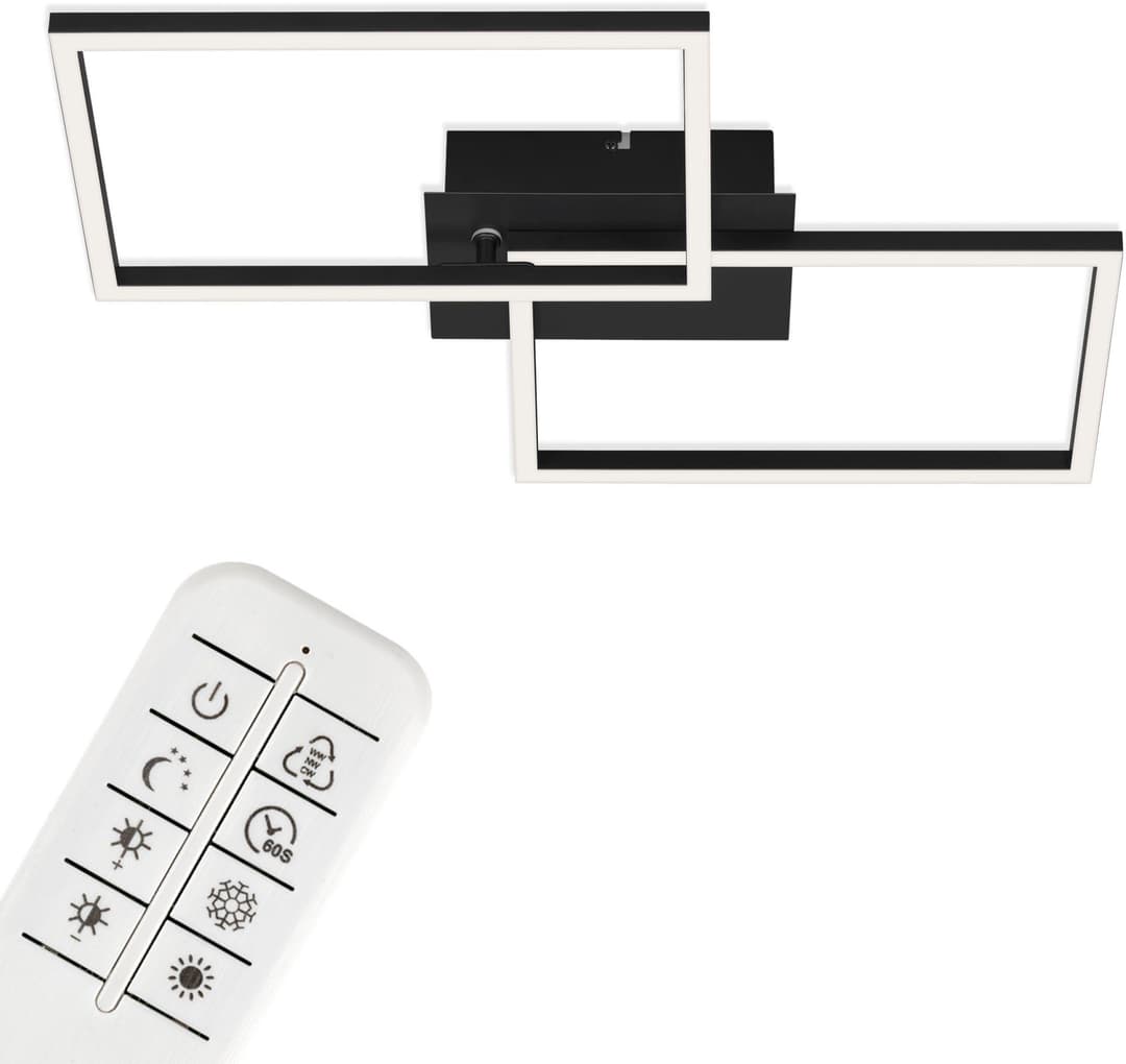 Briloner Leuchten LED Deckenleuchte 3149015 FRAME | Schwarz